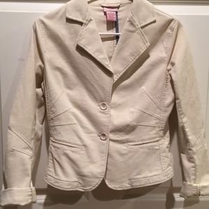 Corduroy Ivory Blazer Perfect for Summer